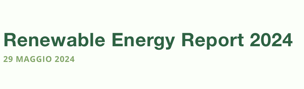 Renewable Energy Report 2024
